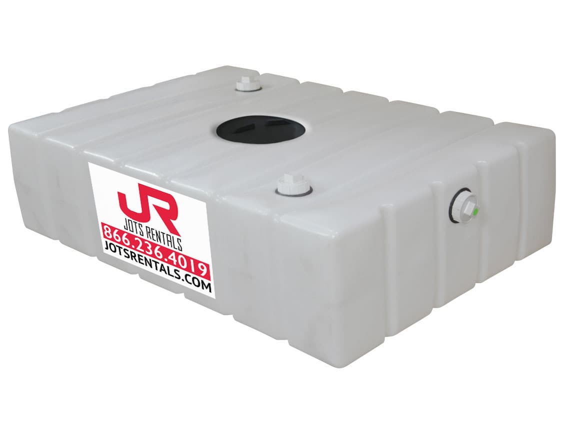 Portable holding tank for office trailers and temporary hookups