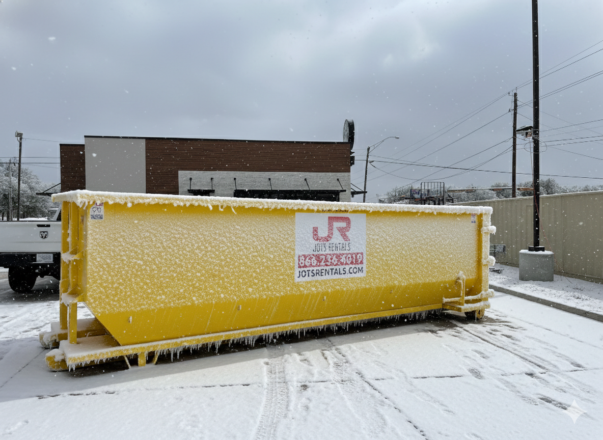 Dumpster During Freezing Weather